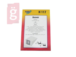 IZ-HO117 Hoover H8 / S3120 Sensontronic / LG Electronics turbo 1200 STB. papír porzsák - 5 darab + 1 darab filter / csomag