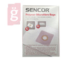 IZ-SVC660/670S SENCOR SVC660 CORSO / SVC670 DELTA gyári mikroszálas porzsák - 5 darab + 2 darab filter / csomag